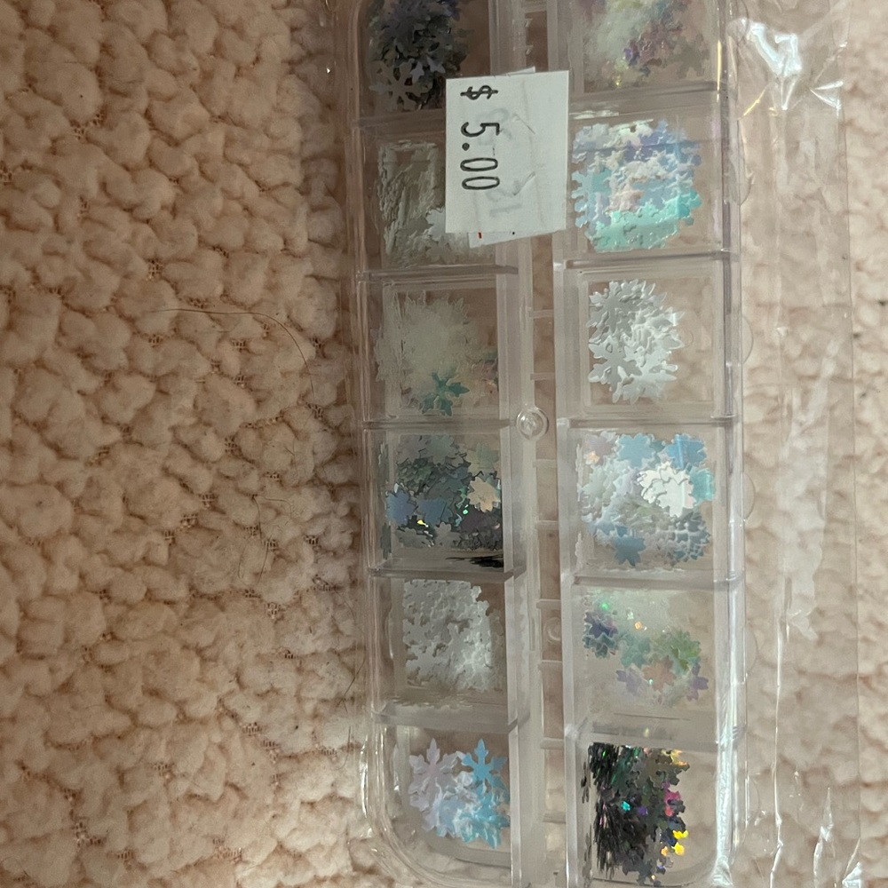 Snowflake Nail Art Glitter Set